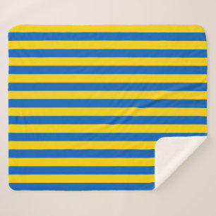 Couverture Sherpa Patriotique Sherpa Blanket avec drapeau d'Ukraine