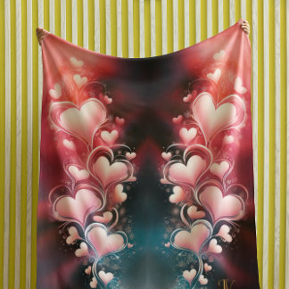 Couverture Sherpa Paysage romantique et psychédélique