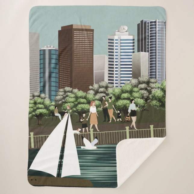 Couverture Sherpa Paysage urbain (Devant)