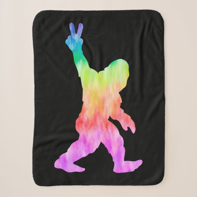 Couverture Sherpa Peace Love Bigfoot (Devant)