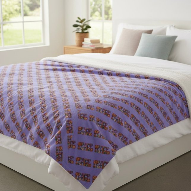 Couverture Sherpa Peace Sherpa Blanket (Créateur téléchargé)