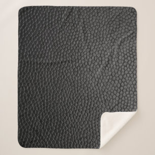 Couverture Sherpa peau noire peau texture peau