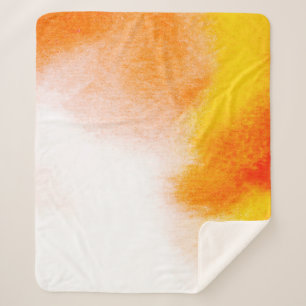 Couverture Sherpa peinture Abstraite aquarelle de luxe d'art fluide.