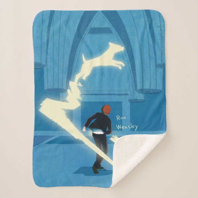 Couverture Sherpa Peinture du Patronus de Ron Weasley (Devant)