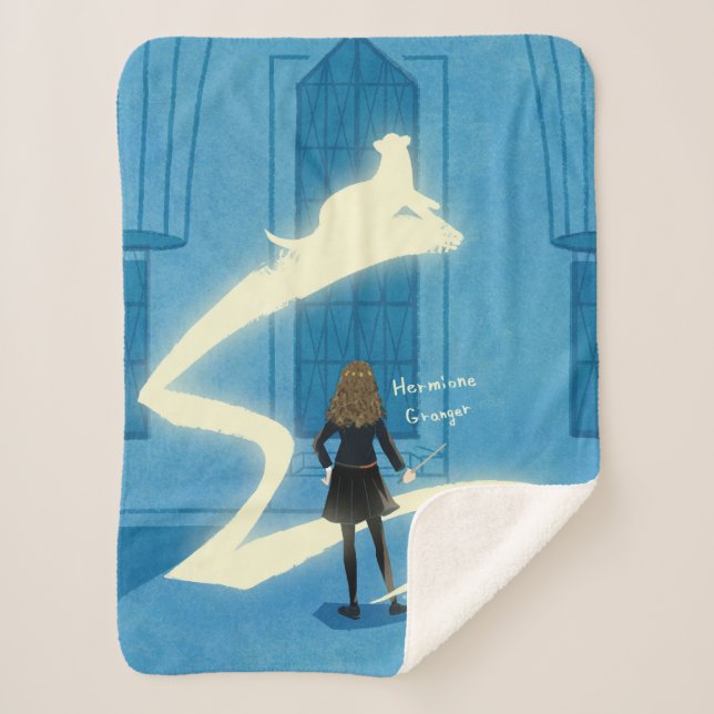 Couverture Sherpa Peinture du Patronus d'Hermione Granger (Devant)