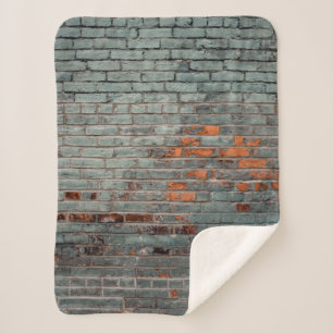 Couverture Sherpa Peinture murale grise