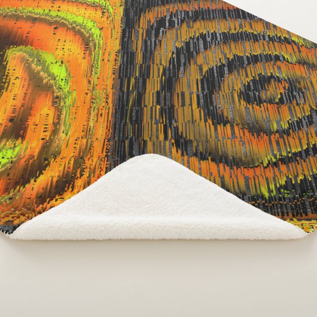 Couverture Sherpa Pequeno mosaico amarelado transversal e deformado (3/4)