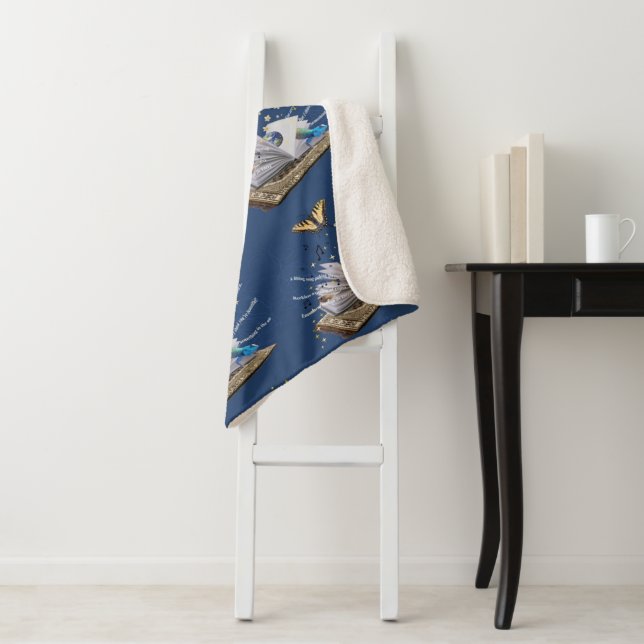 Couverture Sherpa Perdu dans un quasi-train Sherpa Blanket par Adiel (En situation)