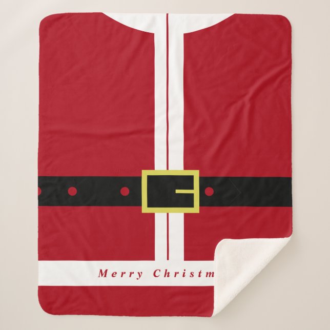 Couverture Sherpa Père Noël (Devant)