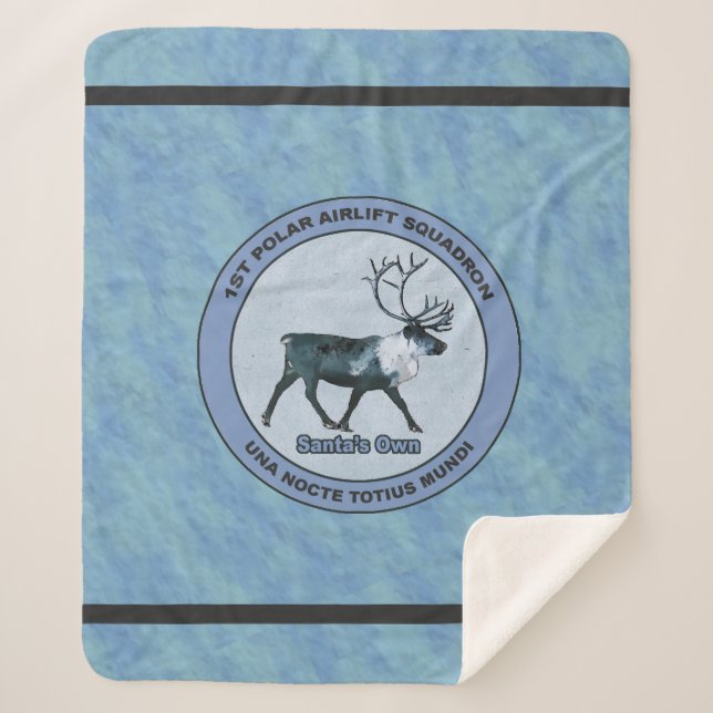 Couverture Sherpa Père Noël 1er Polar Airlift Sqdn - Subduit (Devant)