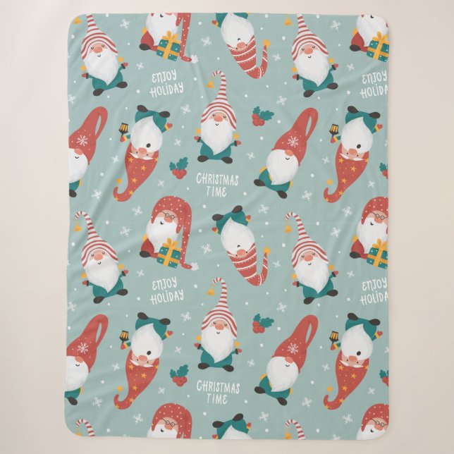 Couverture Sherpa Père Noël Christmas Sherpa Blanket (Devant)