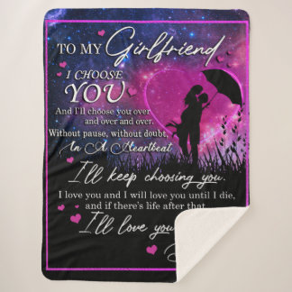 Couverture Sherpa Personnalisé À Ma Magnifique Petite Amie De Boyfri