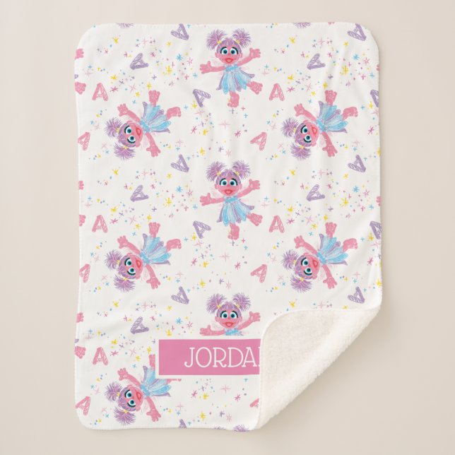 Couverture Sherpa Personnalisé Abby Cadabby Sparkle Motif (Devant)