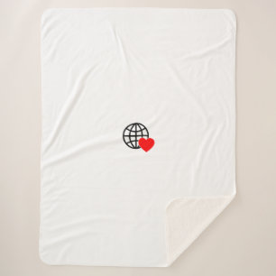 Couverture Sherpa Personnalisée de l'Amour Mondial