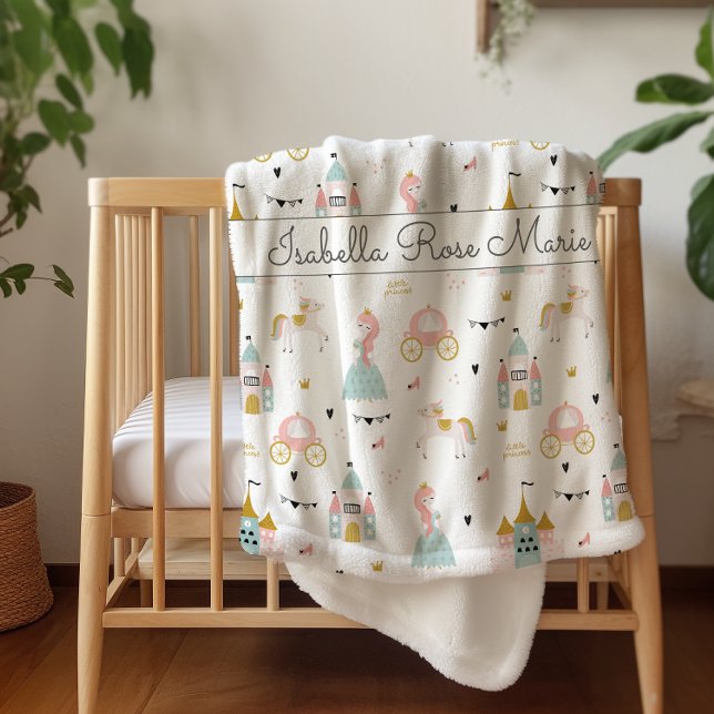 Couverture sherpa personnalisée motif princesse de (Créateur téléchargé)