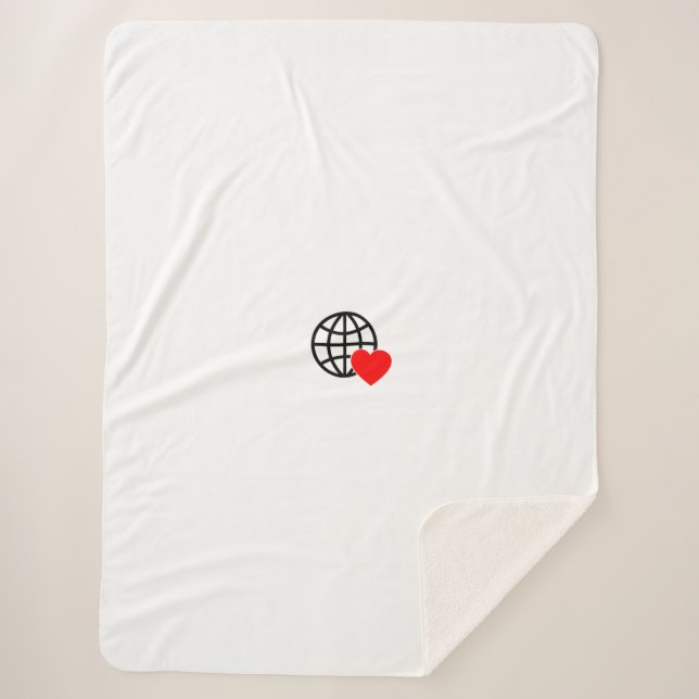 couverture sherpa personnalisées | Cadeau en polai (Devant)