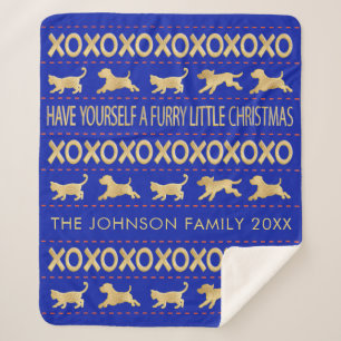 Couverture Sherpa Personnaliser "Furry Little Christmas"Couverture/M