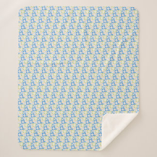 Couverture Sherpa Pétales dans le silence 10. Motif floral.