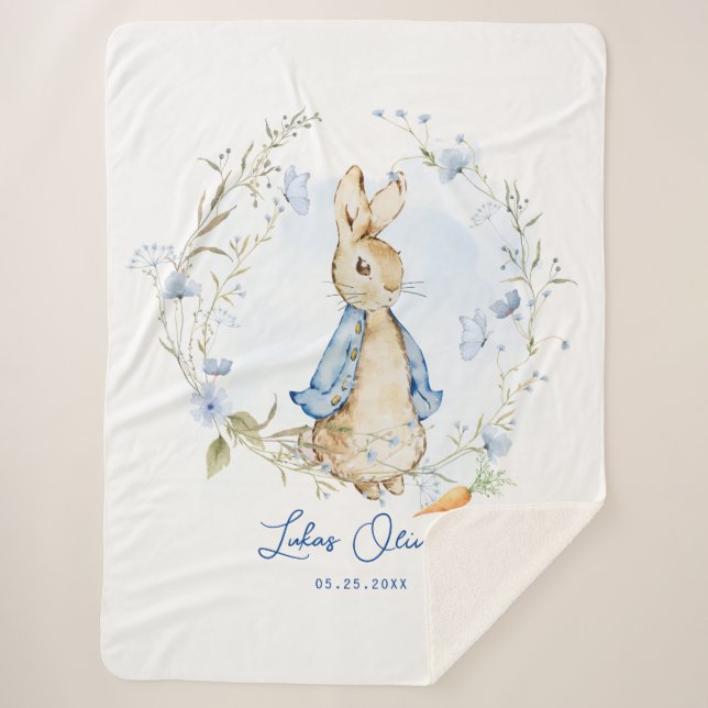 Couverture Sherpa Peter Rabbit Inspiré Design (Devant)