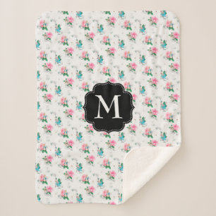 Couverture Sherpa Peter Rabbit   Ne m'oubliez pas le modèle floral