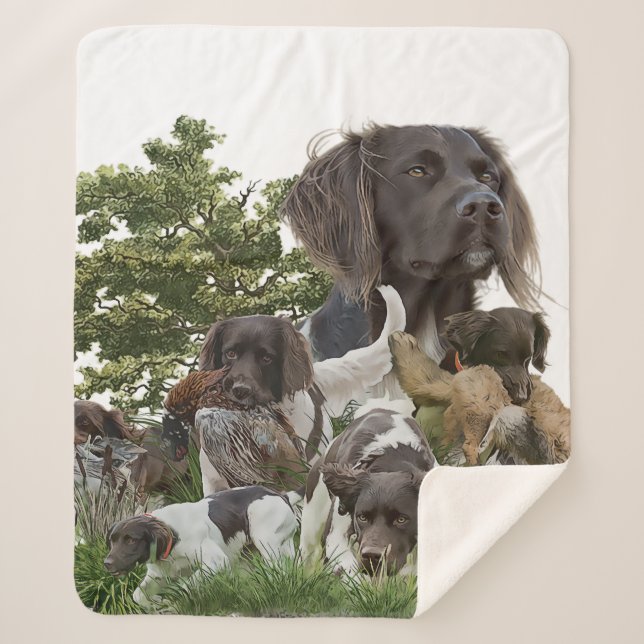 Couverture Sherpa Petit Munsterlander (Devant)