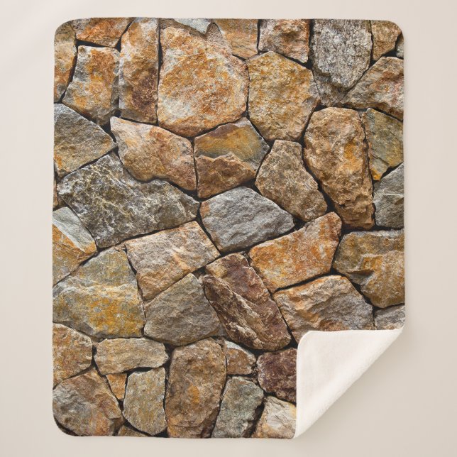 Couverture Sherpa Petit mur en pierre de gravier  (Devant)