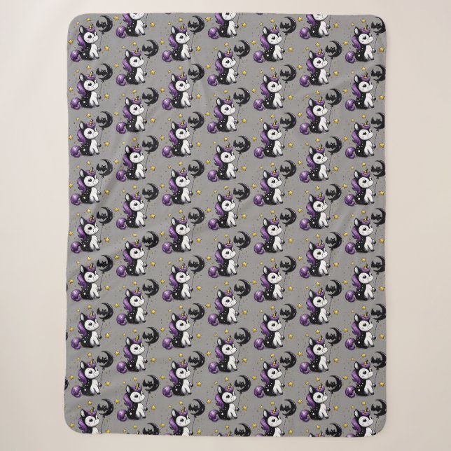 Couverture Sherpa Petite Licorne (Devant)