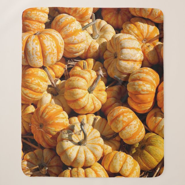Couverture Sherpa petits citrouilles dans la pile (Devant)