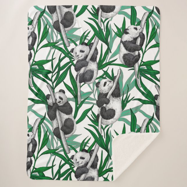 Couverture Sherpa Petits panda sur (Devant)