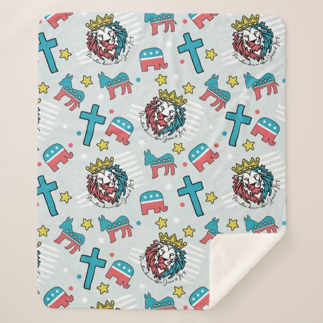 Couverture Sherpa Peu importe qui est en fonction Jésus est Roi - sa (Devant)