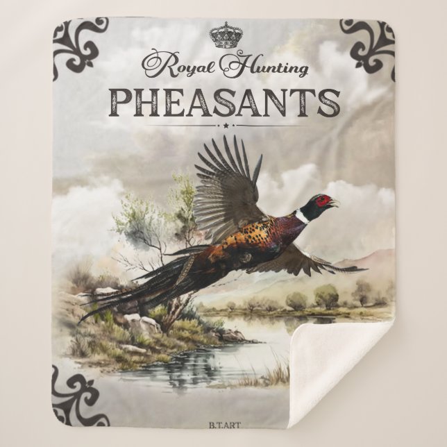 Couverture Sherpa Phéasants, Chasse royale (Devant)