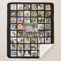 Photo Collage 45 Photos Personnalisées Noir