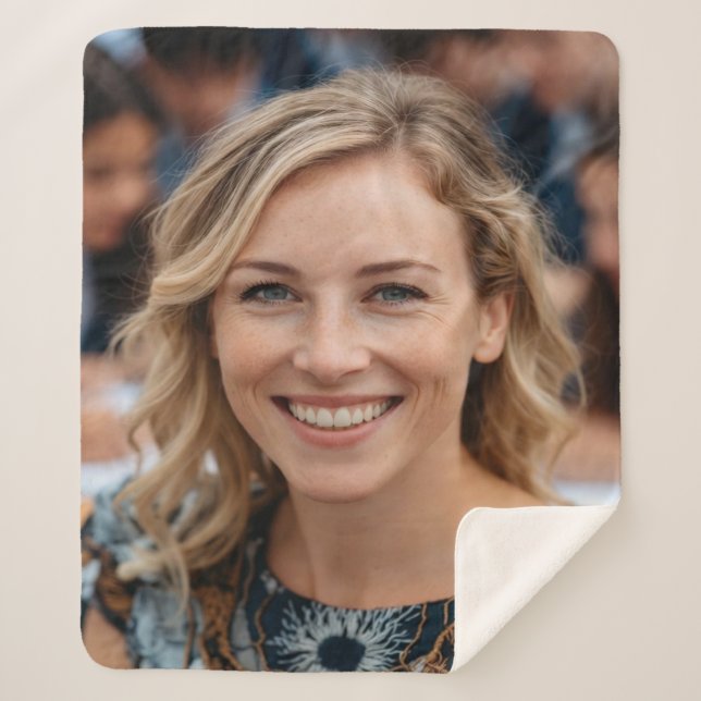 Couverture Sherpa Photo de professeur personnaliser (Devant)