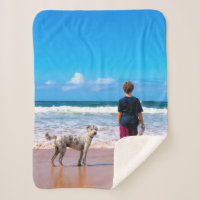Photo personnalisée Baby Sherpa Blanket Votre Prop