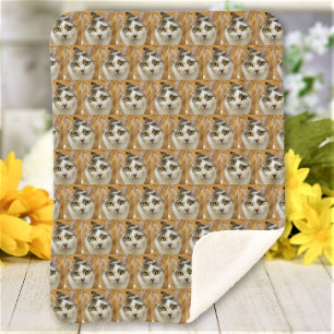 Couverture Sherpa Photo personnalisée pour animal de compagnie ou fa