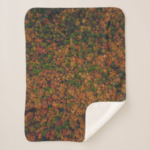 Couverture Sherpa Photographie aérienne de la forêt