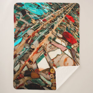 Couverture Sherpa Photographie de mosaïque Abstraite