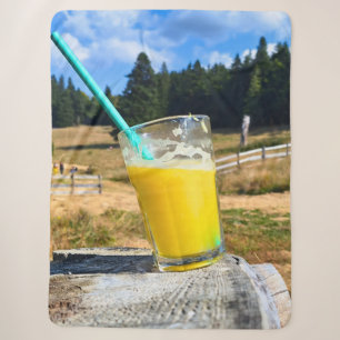 Couverture Sherpa Photographie de plein air au jus d'orange – Forêt