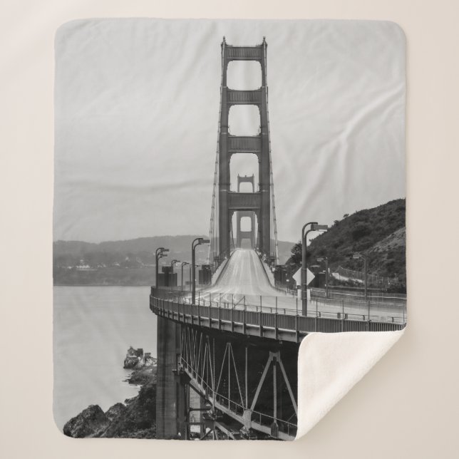 COUVERTURE SHERPA PHOTOGRAPHIE GRASCALE DU PONT CÂBLE (Devant)