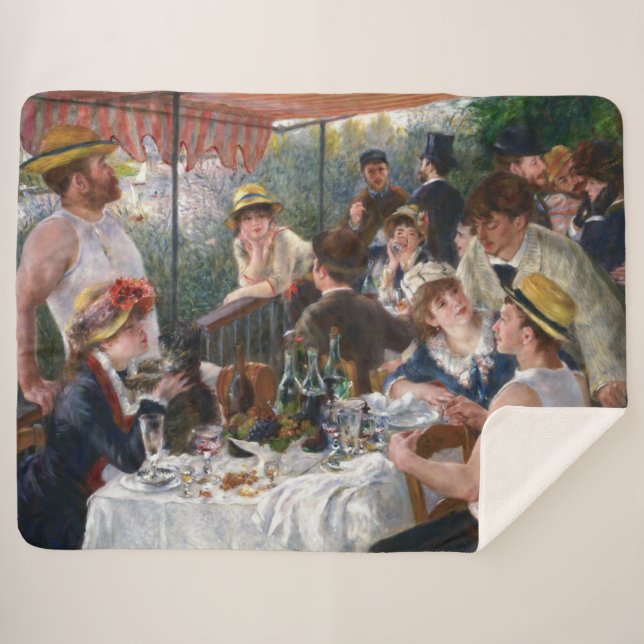 Couverture Sherpa Pierre-Auguste Renoir - Déjeuner de la fête nautiq (Devant (Horizontal))