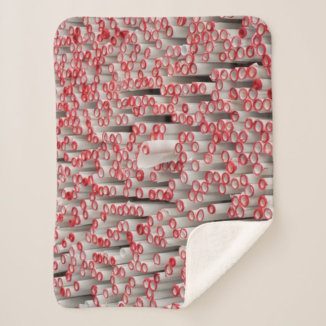 Couverture Sherpa Pile de papiers roulés (Devant)