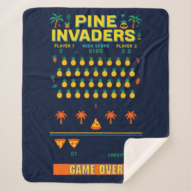 Couverture Sherpa Pine Invaders-Pineappy Empire Retro Games Series (Devant)