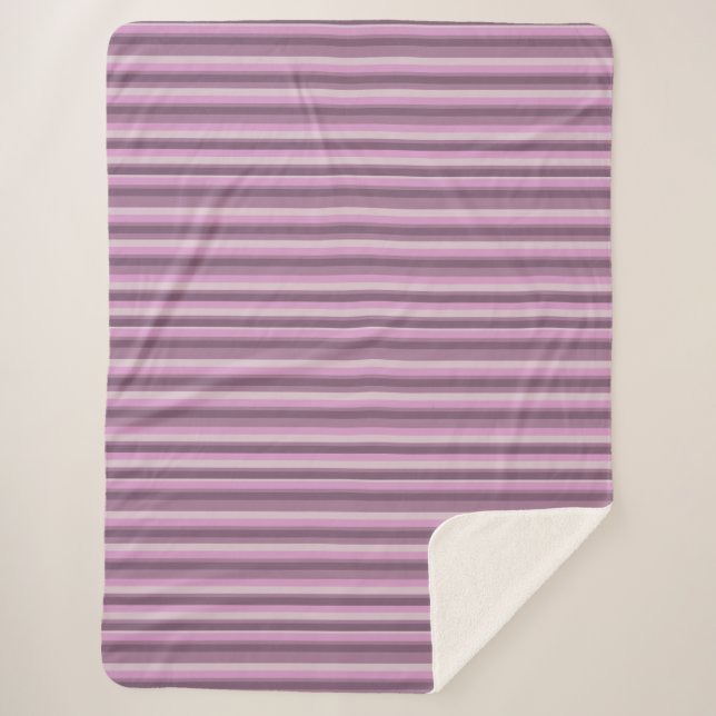 Couverture Sherpa Pink stripes (Devant)