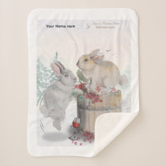 Couverture Sherpa "Pipa & Marlow" Boganhues print