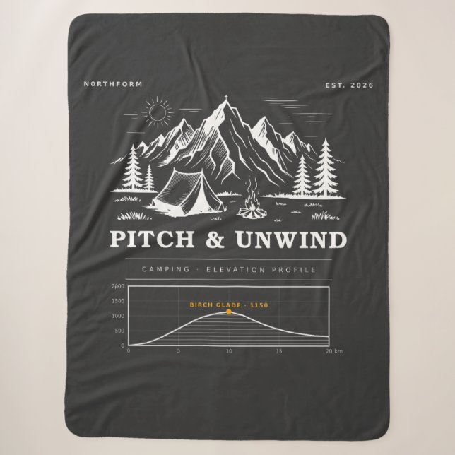 Couverture Sherpa Pitch And Unwind Camping Profil d'altitude  (Devant)