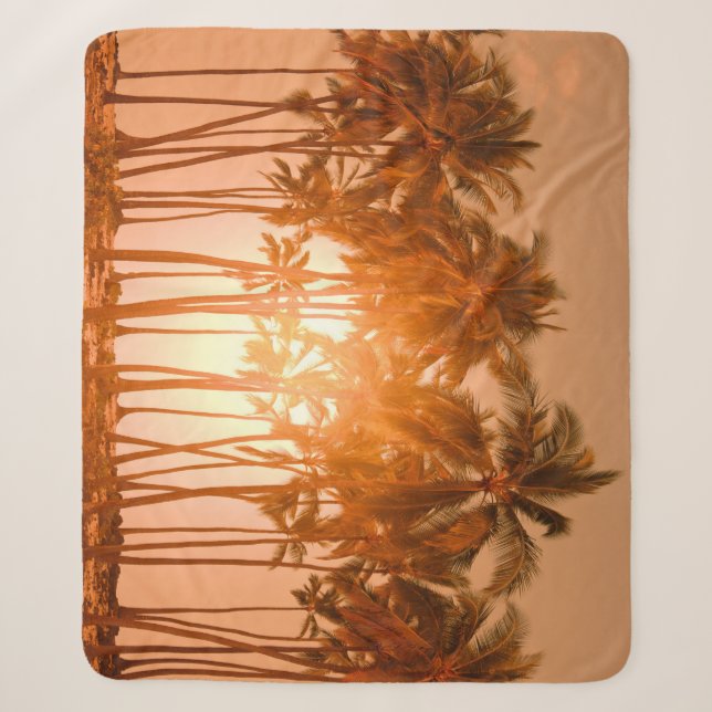 Couverture Sherpa Plage tropicale : pittoresque vue naturelle (Devant)
