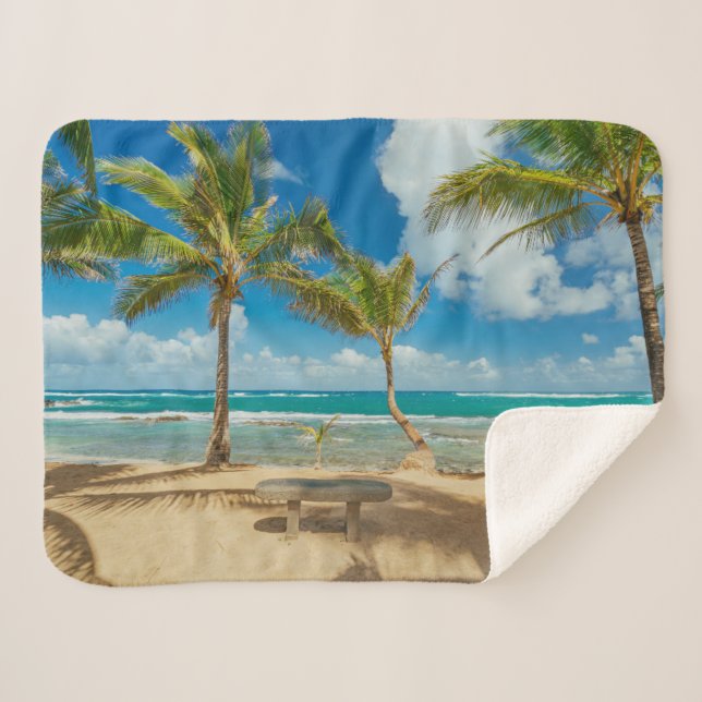 Couverture Sherpa Plages tropicales | Kuau Cove Beach, Maui Hawaii (Devant (Horizontal))