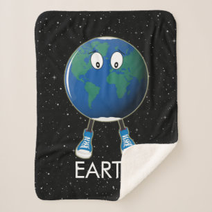 Couverture Sherpa Planète Terre et étoiles