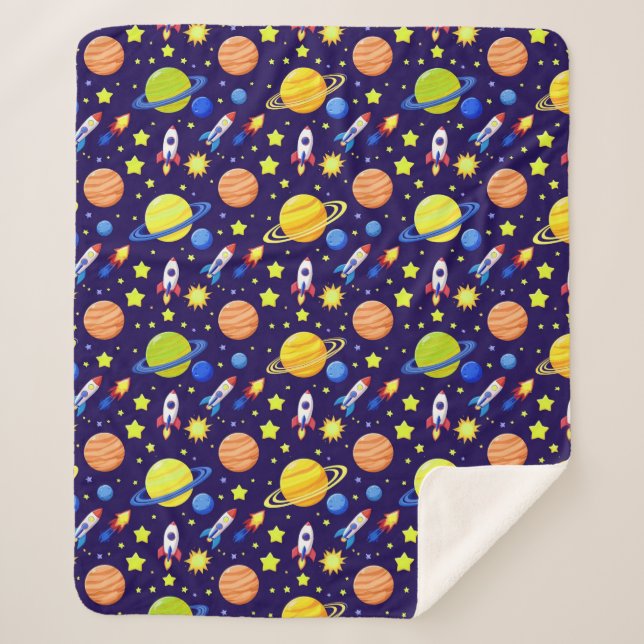 Couverture Sherpa Planètes et fusées pour les espaces des enfants am (Devant)