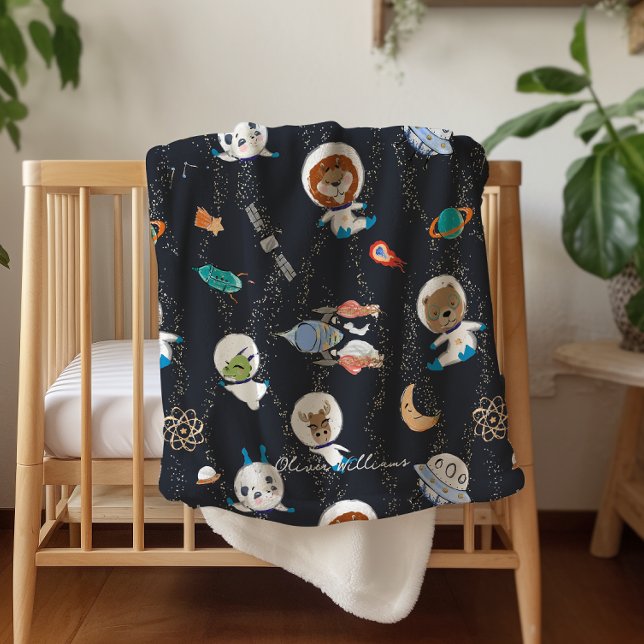Couverture Sherpa Planètes Système solaire Baby Personnalisé (Créateur téléchargé)